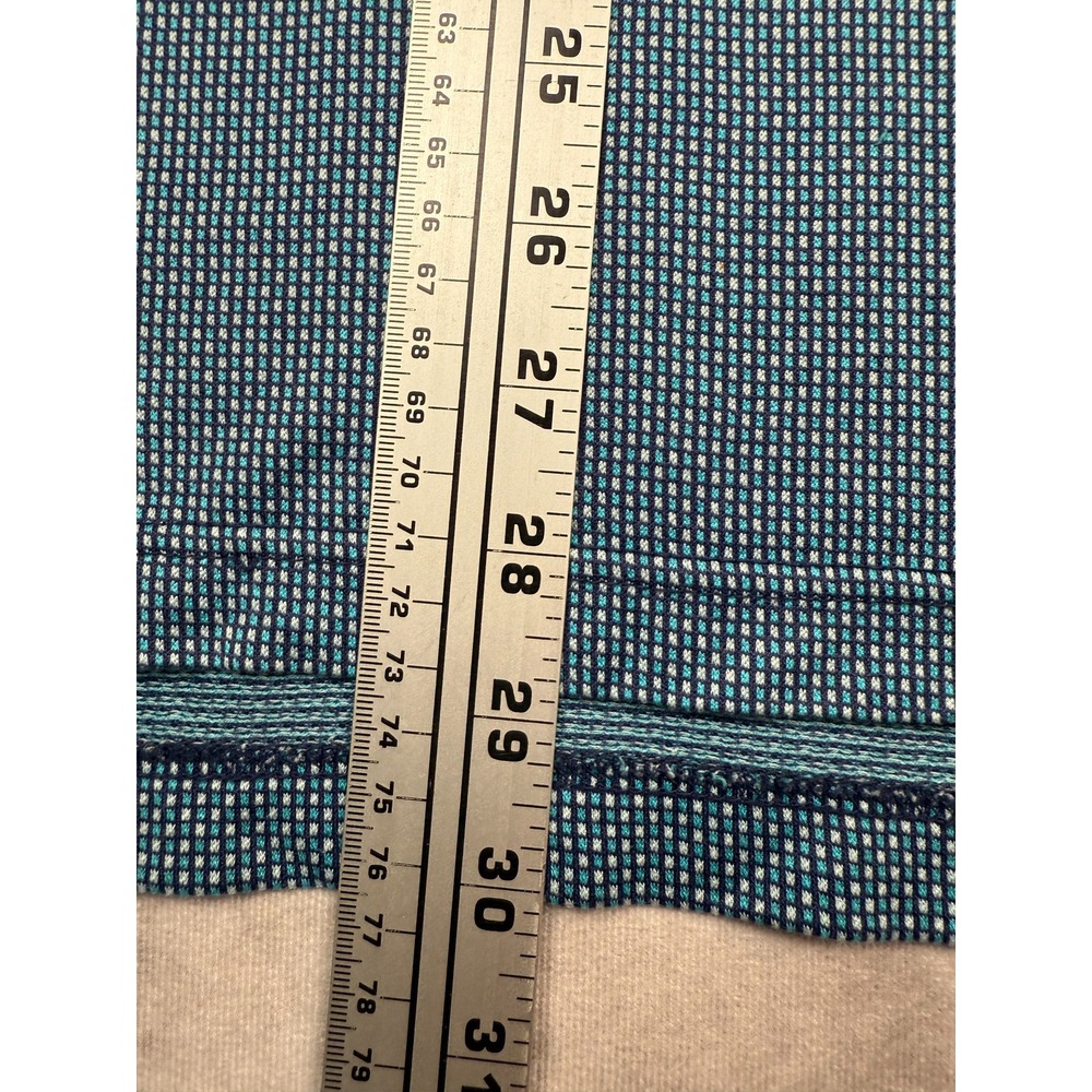 VTG Peter Millar Polo Shirt Mens M Blue 100% Cotton Textured Knit Made in Korea - Picture 15 of 15